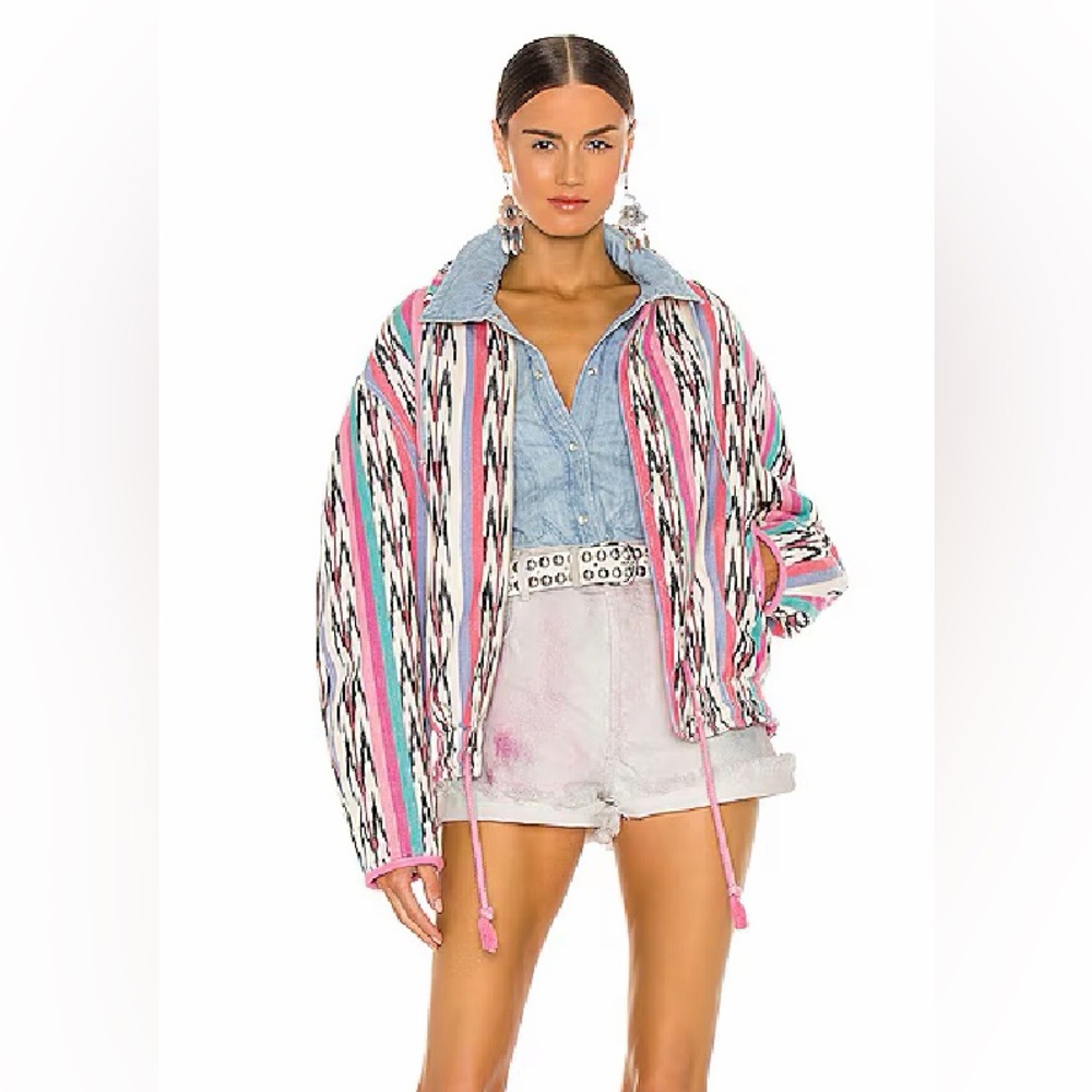 Isabel Marant Colorful Patterned Puffer Jacket